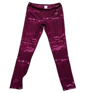 The North Face Pulse Running Tights Purple & Pink Full Length Medium‎ Camouflage